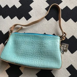 BCBG Girls - Vintage Y2K Aqua/Blue baguette bag